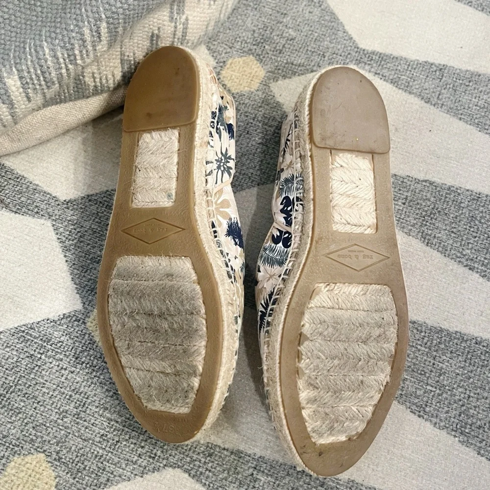 rag & bone Georgie Printed Cotton Espadrille, Botanical